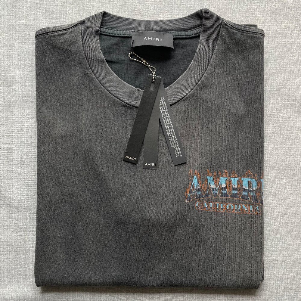 Amiri Men's New Casual Cotton T-shirt Medium Size